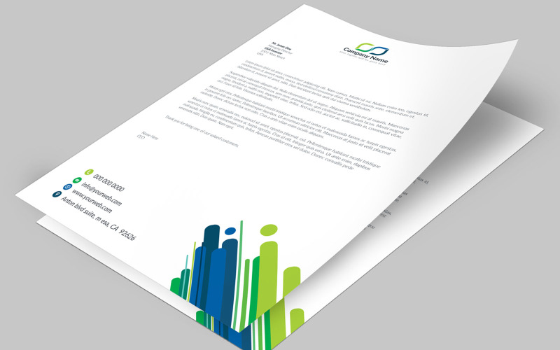 Download Фирменный стиль "Letterhead - Corporate Identity Template" / Letterhead - Corporate Identity Template - Фирменный стиль на тему графика business,letterhead,printing,professional,design,psd,best,modern,simple,corporate,creative,envelope,doctor,latest,minimal,card,luxury,medical