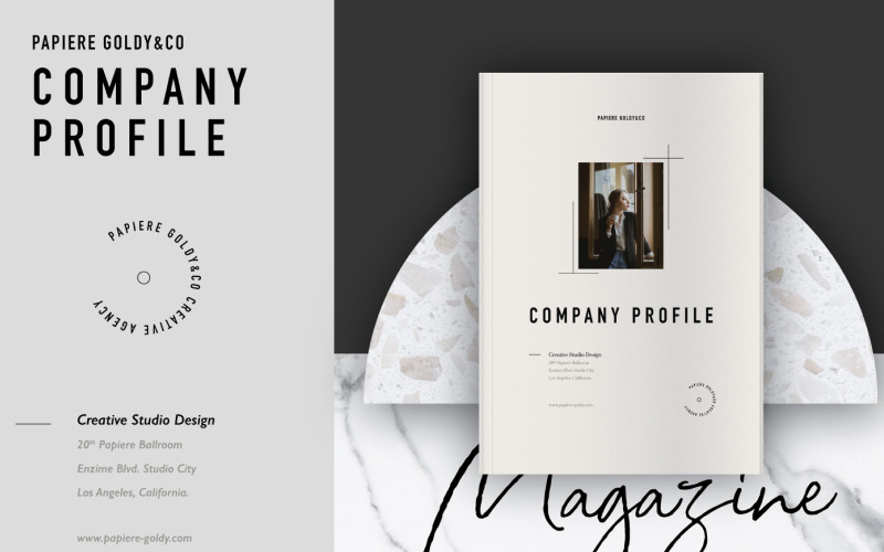 PAPIERE GOLDY_CO COMPANY PROFILE Magazine Template