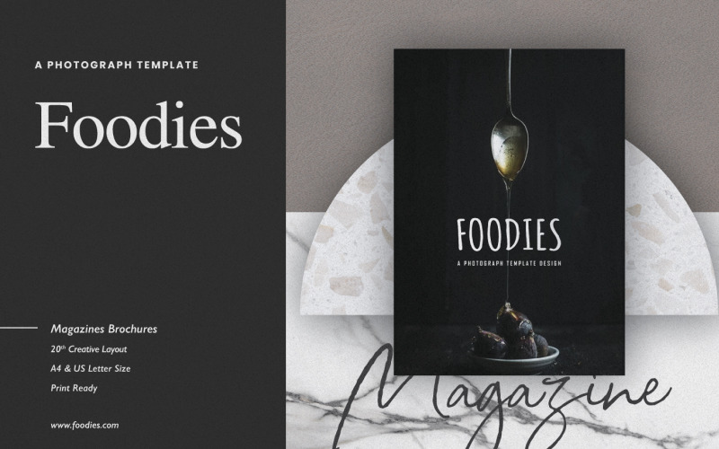 Шаблон журнала Foodies