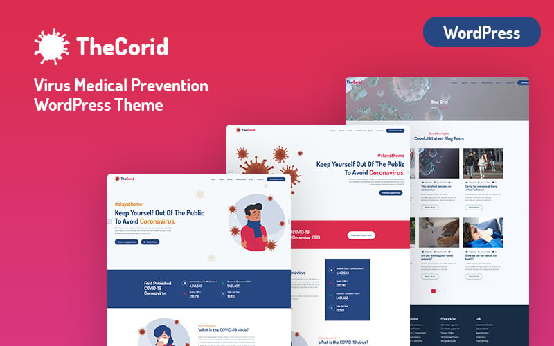 Thecorid - Corona Virus(Covid-19)  Medical Prevention WordPress Theme