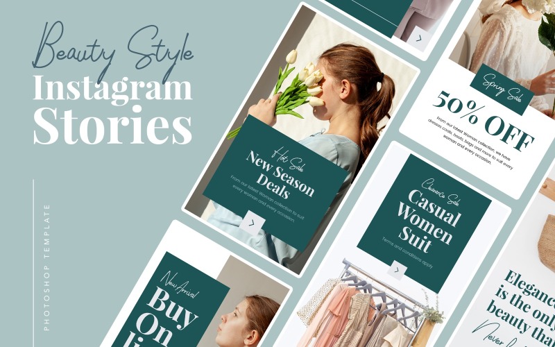 Download Шаблон для соцсетей "Beauty Instagram Stories Template for Social Media" / Beauty Instagram Stories Template for Social Media - Шаблон для соцсетей на тему графика instagram,store,fashion,psd,photoshop,modern,elegant,promo,deals,discount,post,stories,autumn,apparel,shop,online,promoundefined,beauty,woman,cosmetics