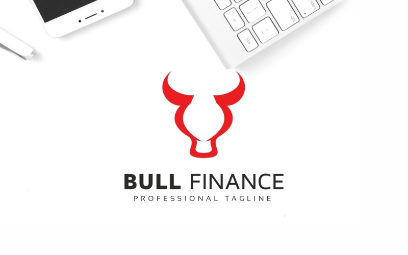 Download Шаблон логотипа "Bull Logo Template" / Bull Logo Template - Шаблон логотипа на тему графика buffalo,bull,head,logo,mark,business,charge,company,consult,dynamic,energy,exchange,finance,financial,forex,horn,huge,large,market,men