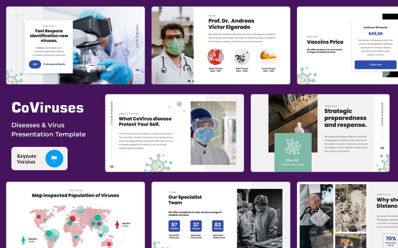 Covirusa - Disease and Viruses - Keynote template