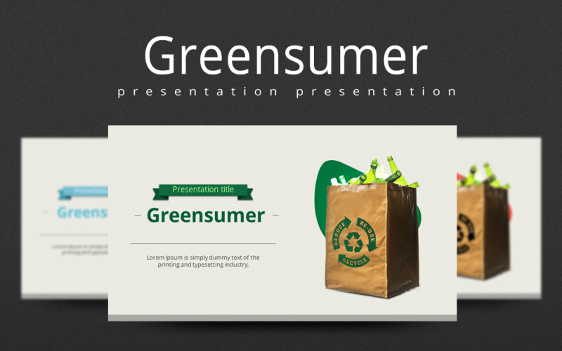 Greensumer PowerPoint şablonu