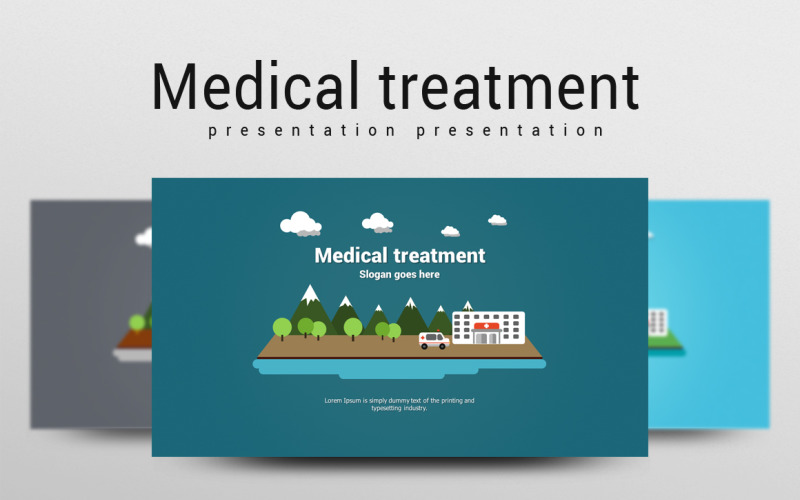 Medicinsk behandling PowerPoint-mall