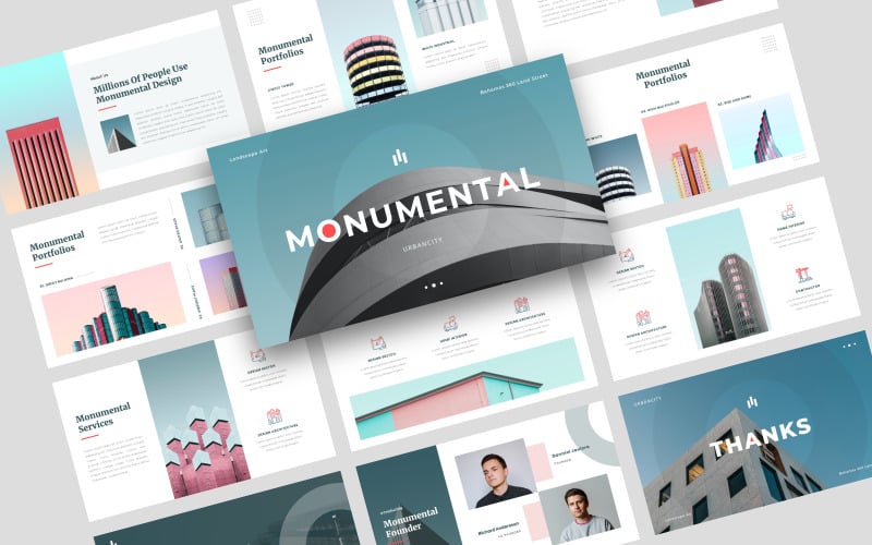Monumental - Créatif - Modèle Keynote