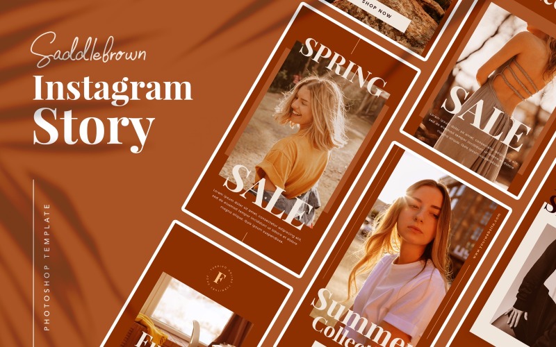 Download Шаблон для соцсетей "Saddlebrown Instagram Story Template for Social Media" / Saddlebrown Instagram Story Template for Social Media - Шаблон для соцсетей на тему графика instagram,store,fashion,psd,photoshop,modern,elegant,promo,deals,discount,post,stories,autumn,apparel,shop,online,unique,instastory,brown