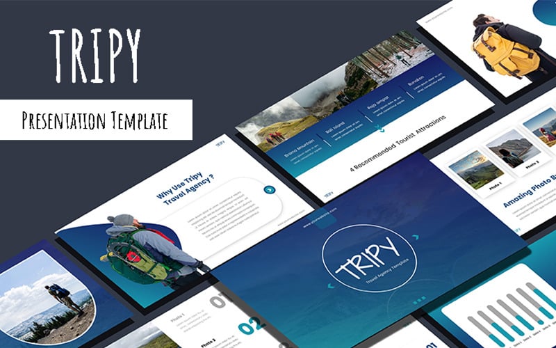 Tripy - Travel Agency PowerPoint template