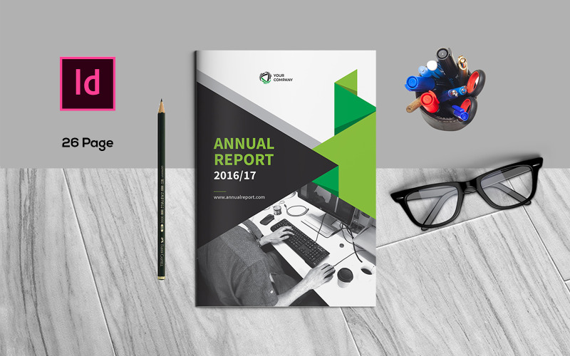 Download Фирменный стиль "Annual Report 2020 - Corporate Identity Template" / Annual Report 2020 - Corporate Identity Template - Фирменный стиль на тему графика annual,report,book,magazine,office,corporate,design,template,indesign,idml,26page