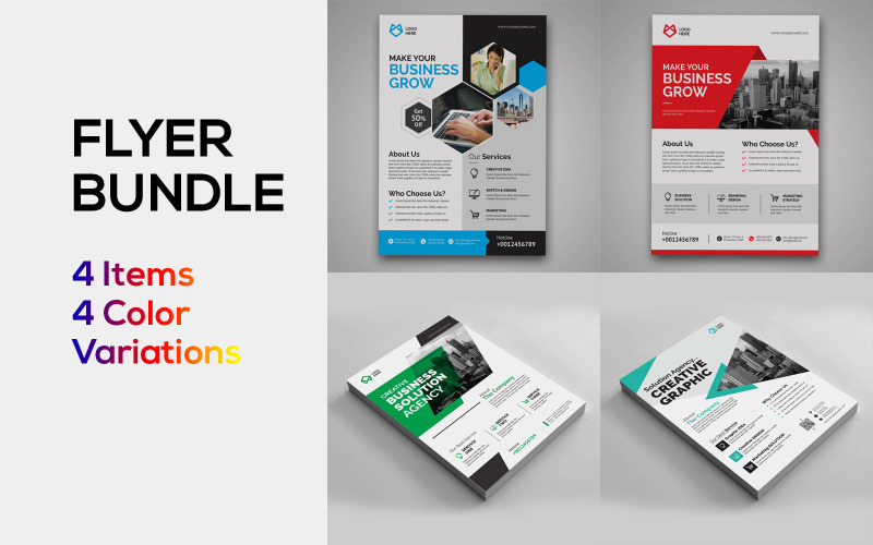 Download Фирменный стиль "Business Flyer Bundle - Corporate Identity Template" / Business Flyer Bundle - Corporate Identity Template - Фирменный стиль на тему графика flyer,bundle,branding,corporate,template,design,graphics,identity,office,poster