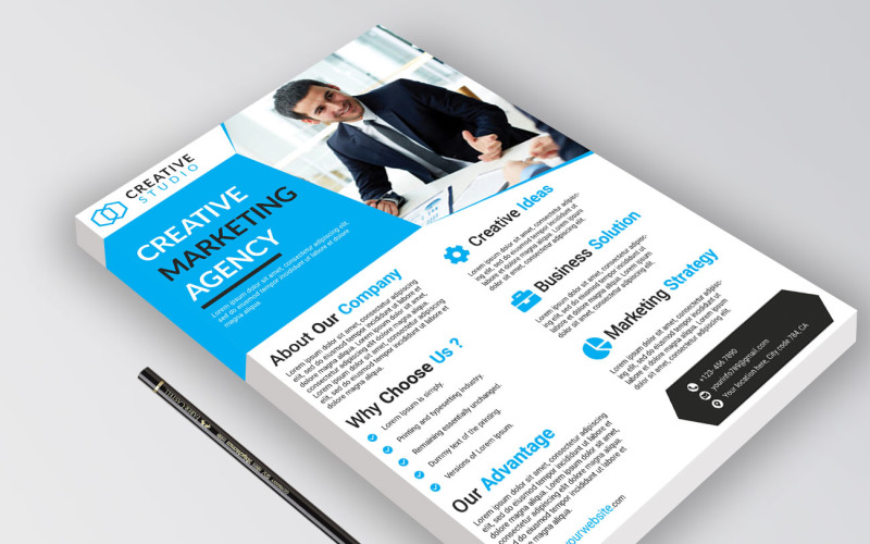 Download Фирменный стиль "Business Flyer - Corporate Identity Template" / Business Flyer - Corporate Identity Template - Фирменный стиль на тему графика a4,advertisement,advertising,agency,businessundefined,flyer,clean,company,corporate,creative,design,newspaper,pamphlet,photoshop,poster,professional,promotion,prospectus,psd,template