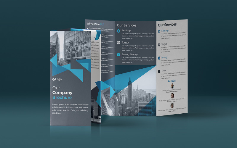 Download Фирменный стиль "Creative Blue Trifold Brochure Design - Corporate Identity Template" / Creative Blue Trifold Brochure Design - Corporate Identity Template - Фирменный стиль на тему графика blue,page,cover,magazine,leaflet,booklet,design,template,poster,brochure,abstract,vector,business,corporate,print,tri-fold,creative,publication,presentation,catalog
