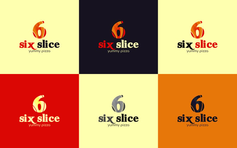 Modèle de logo de conception de restaurant de pizza