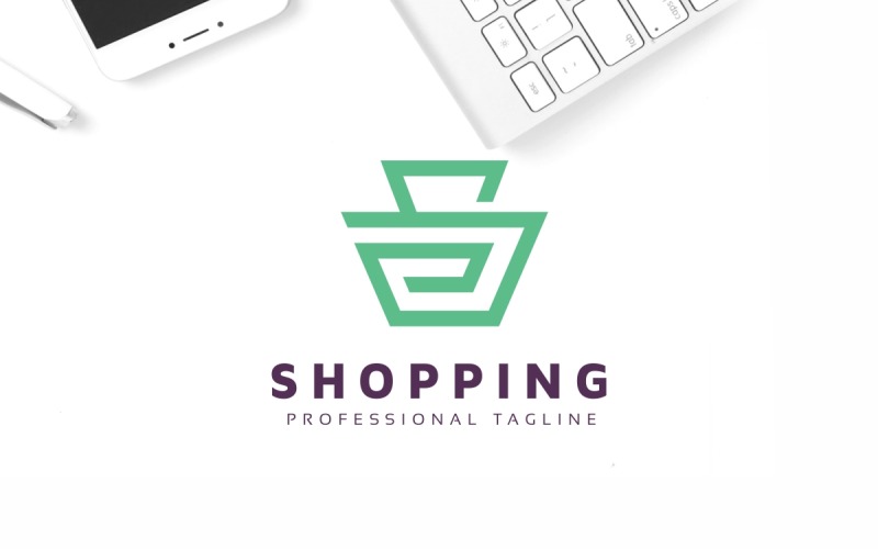 Shopping S Brief Logo Vorlage