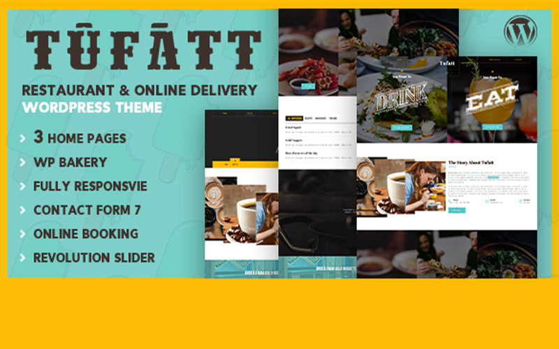 Tufatt | Restaurant & Food Blog WordPress-thema