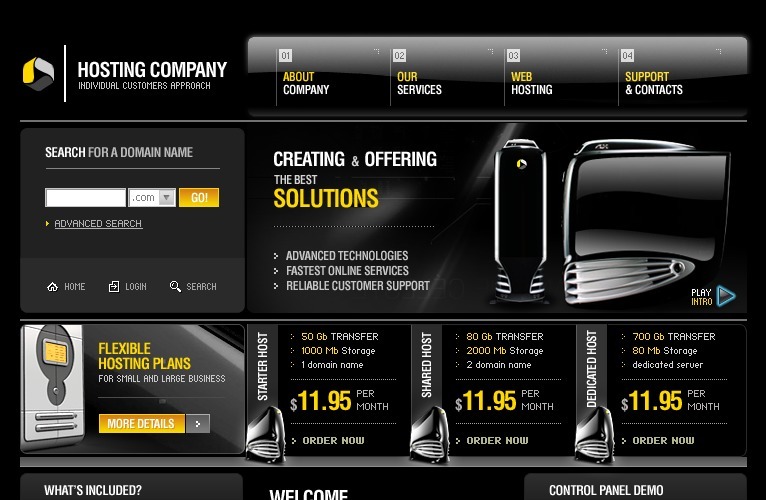 Hosting Website Template