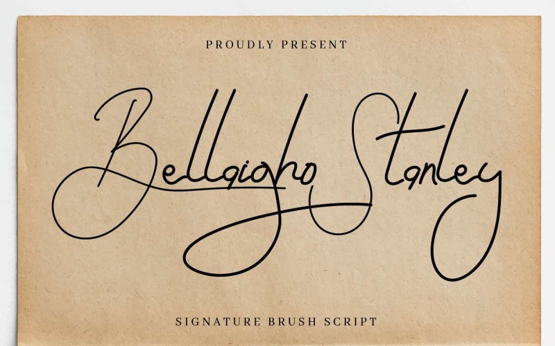 Download Шрифт "Bellaigho Stanley Font" / Bellaigho Stanley Font - Шрифт на тему графика beautiful,bold,brochure,brush,card,classic,clean,elegant,fashion,flyer,font,handwriting,invitation,light,logo,minimalist,modern,musician,photography,restaurant