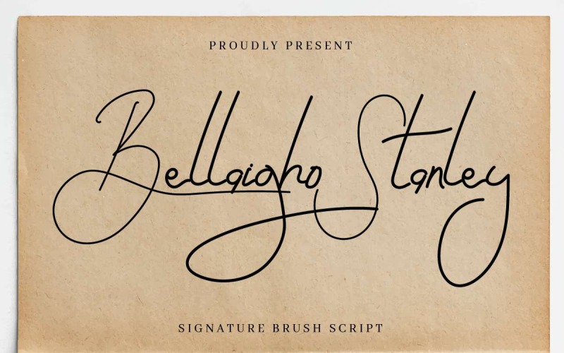 Bellaigho Stanley Schriftart