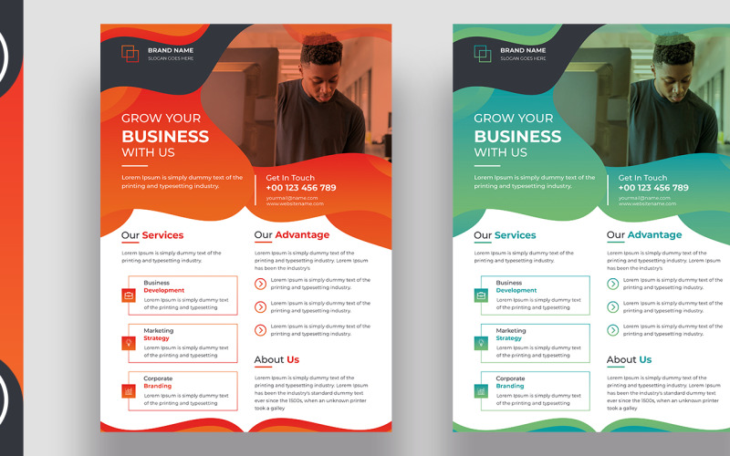 Download Фирменный стиль "Business Flyer - Corporate Identity Template" / Business Flyer - Corporate Identity Template - Фирменный стиль на тему графика a4,ad,agency,builder,bundle,business,clean,coaching,company,concept,consulting,corporate,creative,design,digital,flyer,flyers,marketing,modern,multipurpose