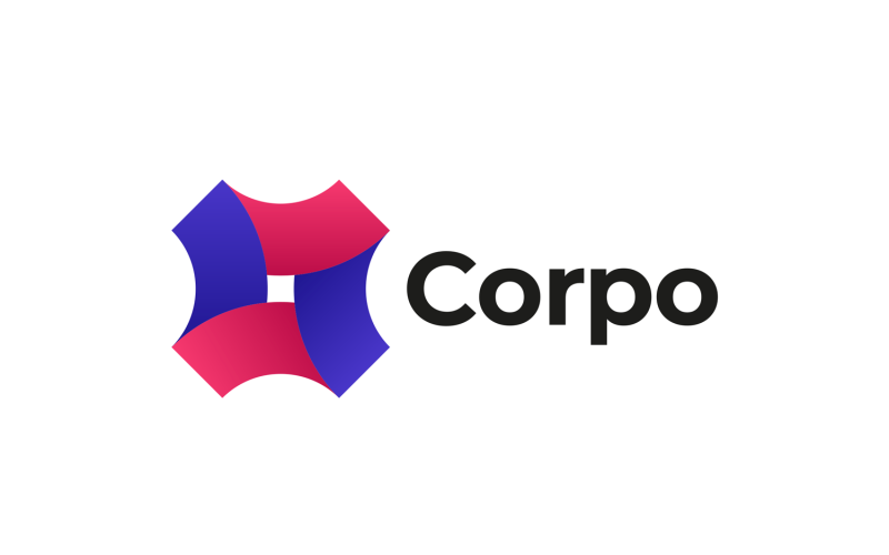 Download Шаблон логотипа "Corpo Logo Template" / Corpo Logo Template - Шаблон логотипа на тему графика logo,icon,sign,company,business,startup,application,corporate,trendy,technology,clean,modern,abstract,gradient,purple