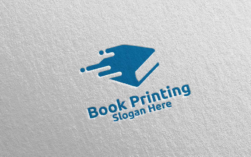 Download Шаблон логотипа "Fast Book Printing Company Vector Logo Template" / Fast Book Printing Company Vector Logo Template - Шаблон логотипа на тему графика book,bookkeeping,digital,studio,writer,store,office,media,magazine,printing,print,logo,education,e,paper,learn,knowledge,document,publisher,publishing