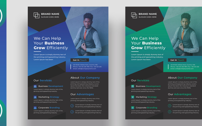 Download Фирменный стиль "Flyer - Corporate Identity Template" / Flyer - Corporate Identity Template - Фирменный стиль на тему графика a4,advertisement,advertising,agency,business,flyer,clean,company,consultant,corporate,creative,design,handout,leaflet,magazine,marketing,modern,multipurpose,service,template