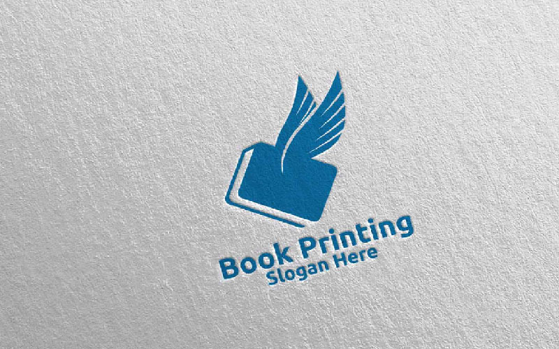 Download Шаблон логотипа "Flying Fast Book Printing Company Vector Logo Template" / Flying Fast Book Printing Company Vector Logo Template - Шаблон логотипа на тему графика book,bookkeeping,digital,studio,writer,store,office,media,magazine,printing,print,logo,education,e,paper,learn,knowledge,document,publisher,publishing