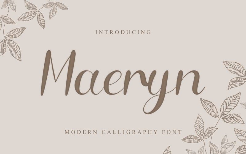 Download Шрифт "Maeryn Font" / Maeryn Font - Шрифт на тему графика beautiful,bold,brochure,brush,calligraphy,classic,clean,elegant,fashion,flyer,font,handmade,handwriting,invitation,light,logo,minimalist,modern,photography,restaurant