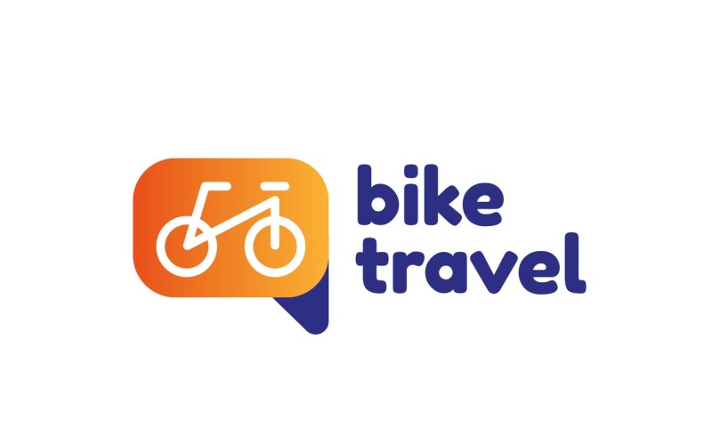 Modello di Logo di Logo di viaggio della bici