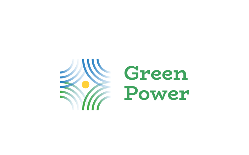 Modello di logo Green Power