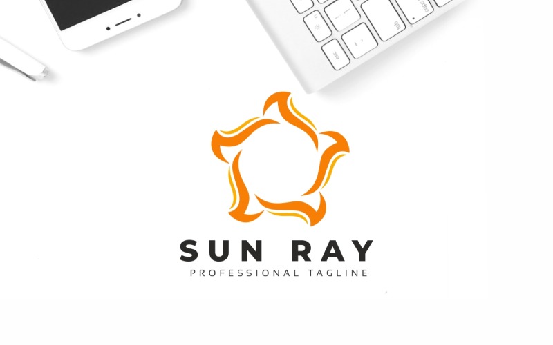 Download Шаблон логотипа "Sun Ray Logo Template" / Sun Ray Logo Template - Шаблон логотипа на тему графика abstract,beauty,business,earth,eco,energy,financial,fuel,green,group,horizont,logo,hybrid,investment,logotype,natural,nature,professional,ray,shine