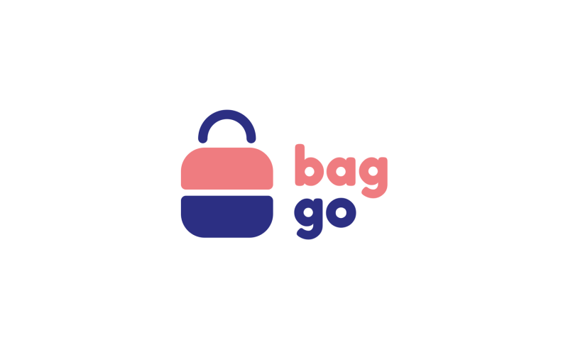 Download Шаблон логотипа "BagGo Logo Template" / BagGo Logo Template - Шаблон логотипа на тему графика logo,icon,sign,company,business,startup,application,corporate,trendy,technology,clean,modern,bag,travel,case