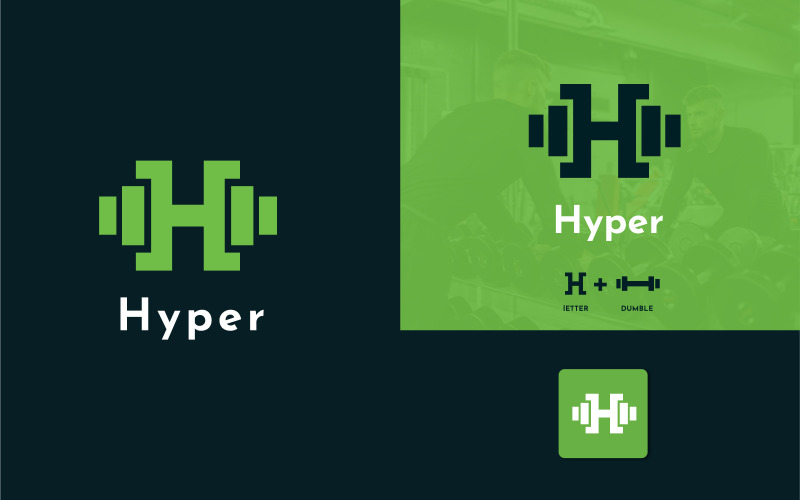 Gym Hyper Logo Vorlage