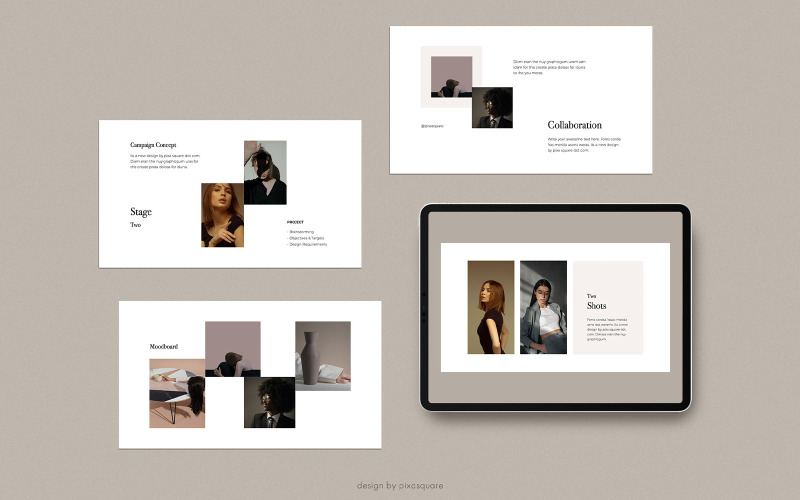 KARA - шаблон Media Kit для PowerPoint