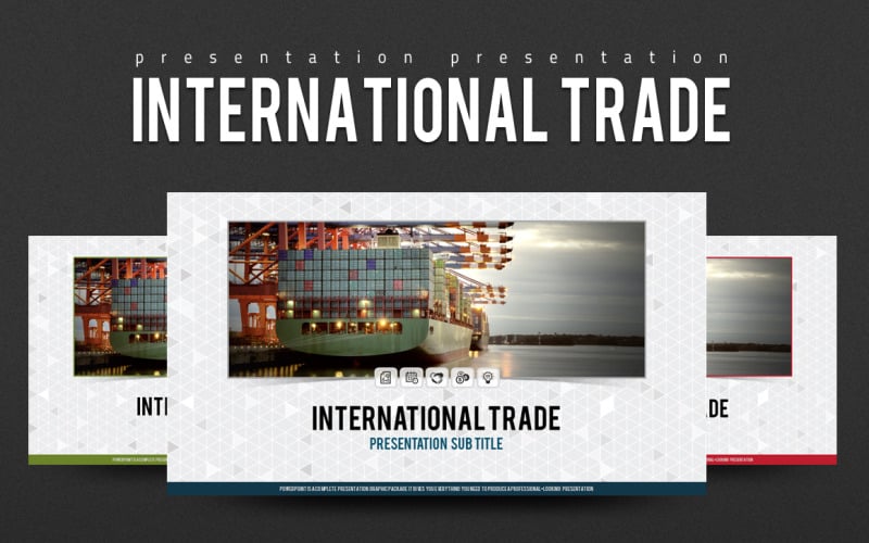 Modello PowerPoint per il commercio internazionale