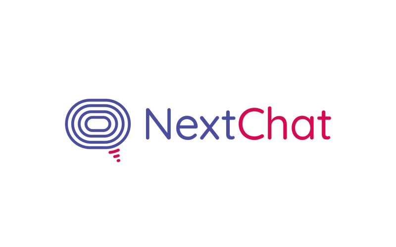 Download Шаблон логотипа "NextChat Logo Template" / NextChat Logo Template - Шаблон логотипа на тему графика logo,icon,sign,company,business,startup,application,corporate,trendy,technology,clean,modern,message,dialogue,speech,bubble,chat,purple