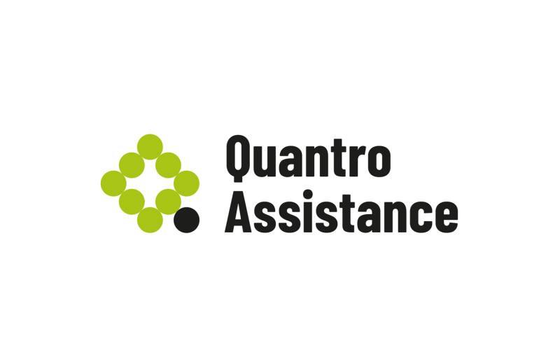 Download Шаблон логотипа "Quantro Assistance Logo Template" / Quantro Assistance Logo Template - Шаблон логотипа на тему графика logo,icon,sign,company,business,startup,application,corporate,trendy,technology,clean,modern,letter