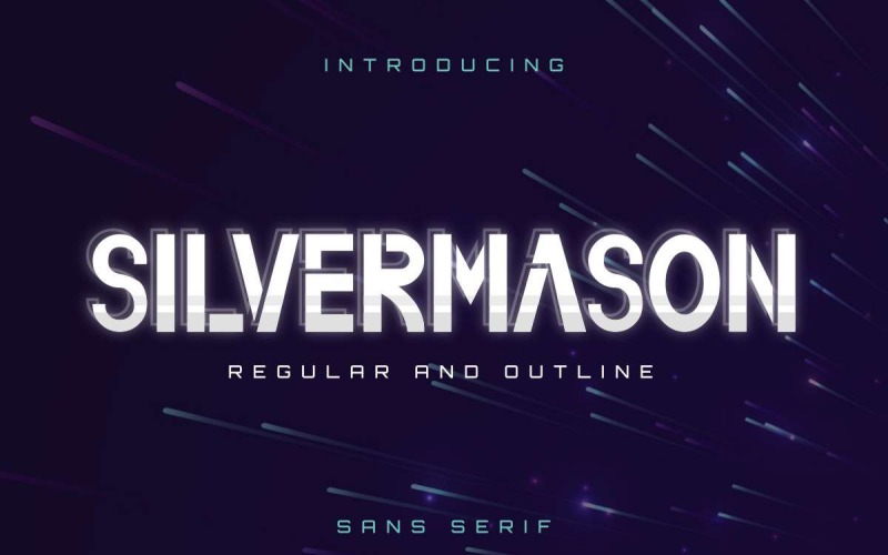 Download Шрифт "Silvermason Font" / Silvermason Font - Шрифт на тему графика beautiful,bold,brochure,card,clean,display,elegant,fashion,finance,flyer,font,futuristic,gaming,invitation,light,logo,minimalist,modern,monospace,negative