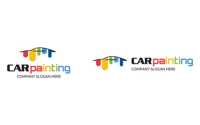 Download Шаблон логотипа "Car Painting Logo Template" / Car Painting Logo Template - Шаблон логотипа на тему графика logo,business,modern,brand,creative,corporate,company,professional,design,web,vector,branding,simple,green,clean,blue,app,color,painting,car