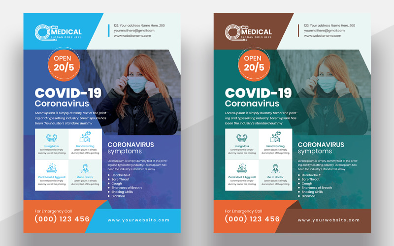 Download Фирменный стиль "COVID-19 Coronavirus Flyer - Corporate Identity Template" / COVID-19 Coronavirus Flyer - Corporate Identity Template - Фирменный стиль на тему графика antivirus,bacteria,corona,virus,coronavirus,flyer,covid-19,epidemic,health,infection,influenza,medical,medicine,microbe,ncov,ncov-19,outbreak,pandemic,precaution,print