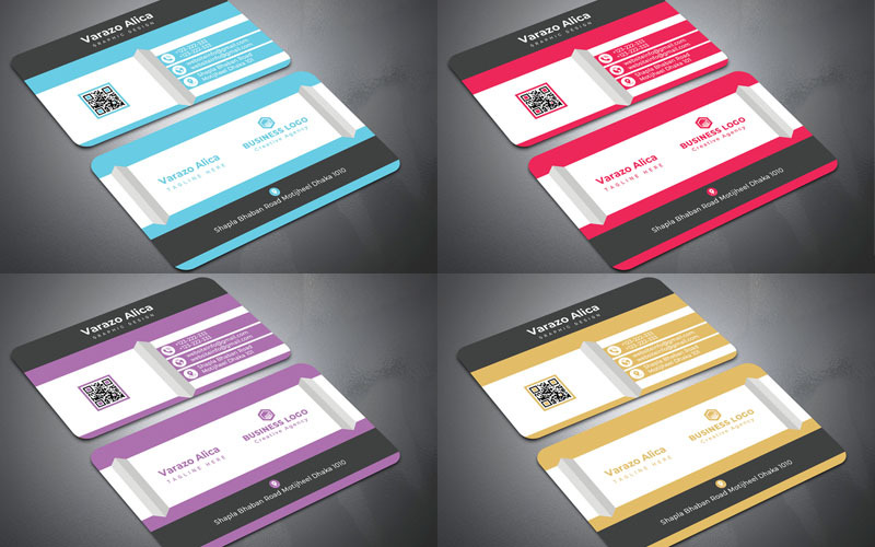 Download Фирменный стиль "Creative Business Card - Corporate Identity Template" / Creative Business Card - Corporate Identity Template - Фирменный стиль на тему графика black,blue,business,card,design,clean,corporate,creative,cyan,orange,personal,photoshop,template,print,red,simple,stylish,trendy,elegant,geniuspoint