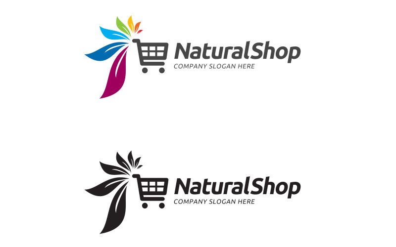 Download Шаблон логотипа "NaturalShop Logo Template" / NaturalShop Logo Template - Шаблон логотипа на тему графика colorful,free,use,gardening,graphic,design,green,leaf,letter,n,natural,nature,press,print,ready,simple,web,shop,herbs,medicine