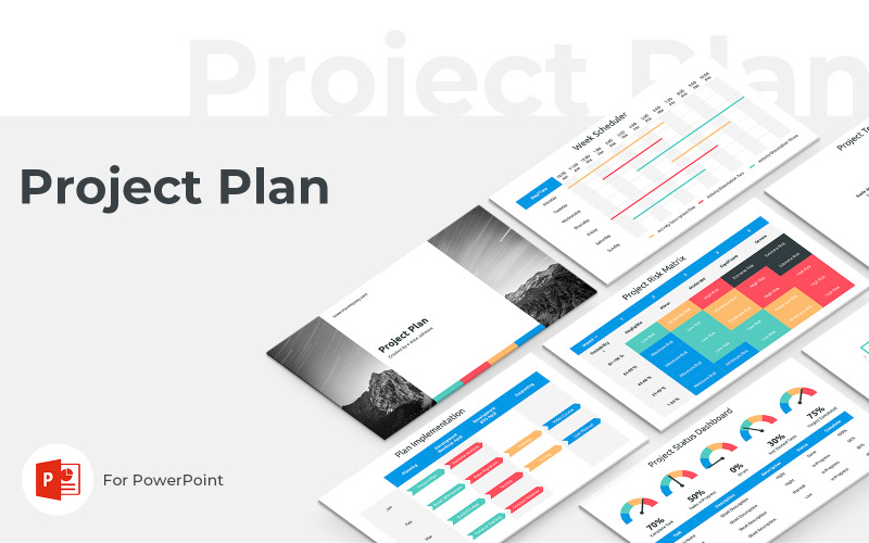 Projektplan presentation PowerPoint-mall