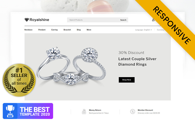 тема ювелирного магазина prestashop