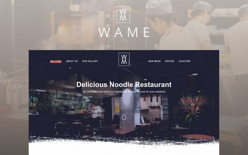 WAME - Modello di pagina di destinazione HTML onepage multiuso