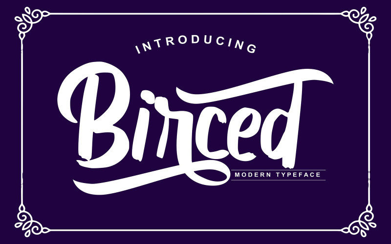 Birced | Carattere tipografico moderno