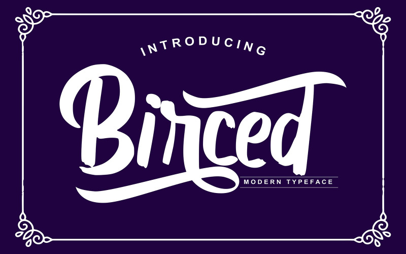 Birced | Fuente tipográfica moderna