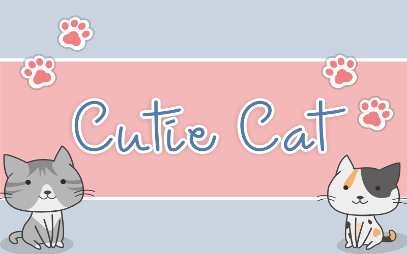 Download Шрифт "Cutie Cat Font" / Cutie Cat Font - Шрифт на тему графика font,casual,basic,script,handwritten,cute,signundefined,calligraphy,lettering