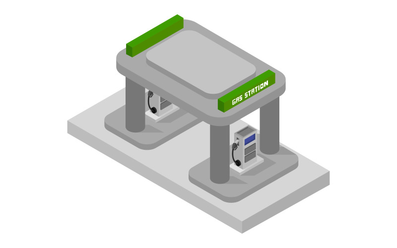 Download Vector "Isometric Gas Station on White Background - Vector Image" / Isometric Gas Station on White Background - Vector Image - Vector на тему графика illustration,service,transport,business,tank,pump,station,gas,car,petrol,isometric,petroleum,3d,fuel,refill,industry,concept,infographic,transportation,vector