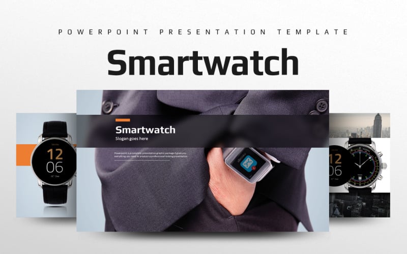Ppt Slide Smartwatch App Modelo Smart Watch PowerPoint